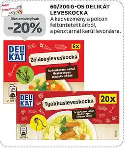Auchan 60/200 g-os delikat leveskocka ajánlat