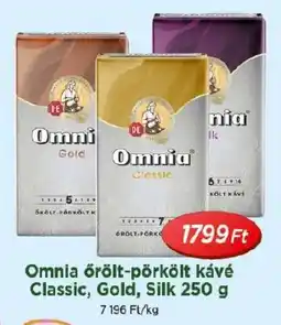 Real Omnia őrölt-pörkölt kávé Classic, Gold, Silk ajánlat