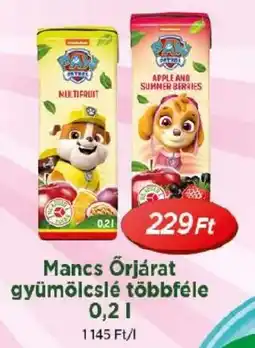 Real Mancs Őrjárat gyümölcslé ajánlat
