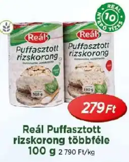 Real Reál Puffasztott rizskorong ajánlat