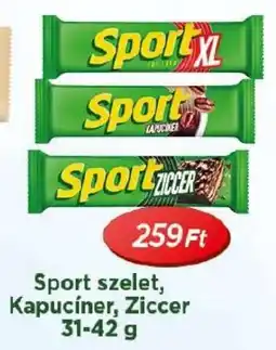 Real Sport szelet, Kapucíner, Ziccer ajánlat