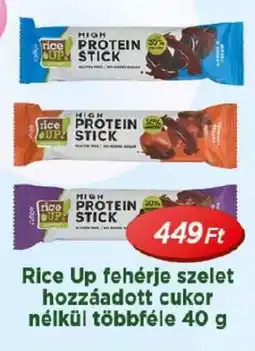 Real Rice Up fehérje szelet hozzáadott cukor nélkül ajánlat