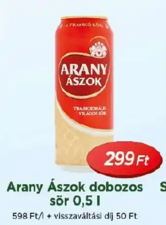 Real Arany Ászok dobozos sör ajánlat