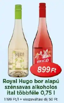 Real Royal Hugo bor alapú szénsavas alkoholos ital ajánlat
