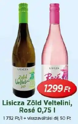 Real Lisicza Zöld Veltelini, Rosé ajánlat