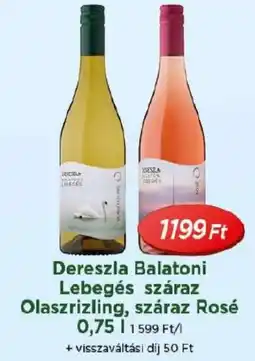 Real Dereszla Balatoni Lebegés száraz Olaszrizling, száraz Rosé ajánlat