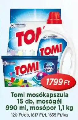 Real Tomi mosókapszula, mosógél, mosópor ajánlat