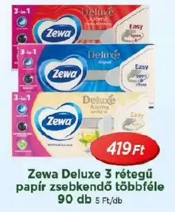 Real Zewa Deluxe 3 rétegű papír zsebkendő ajánlat