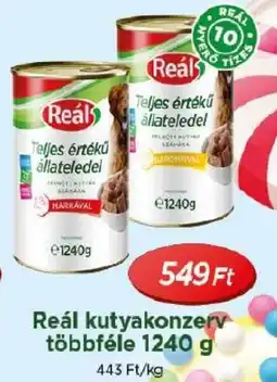 Real Reál kutyakonzerv ajánlat