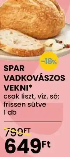 Spar Spar vadkovászos vekni ajánlat