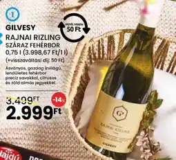 Spar Gilvesy Rajnai Rizling ajánlat