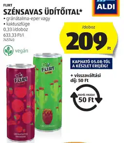 ALDI Flirt szénsavas üdítőital ajánlat