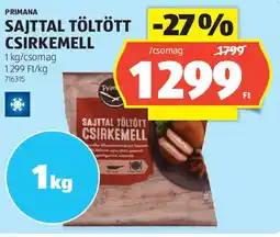 ALDI Primana Sajttal töltött csirkemell ajánlat