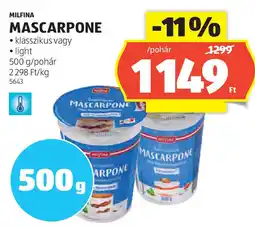 ALDI Milfina Mascarpone ajánlat