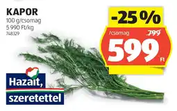 ALDI Kapor ajánlat