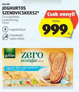 ALDI Gullón Joghurtos szendvicskeksz ajánlat