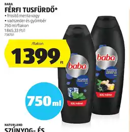 ALDI Baba férfi tusfürdő ajánlat