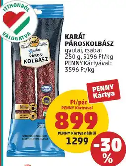 PENNY Karát pároskolbász ajánlat