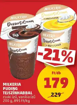 PENNY Milkeria Puding tejszínhabbal ajánlat
