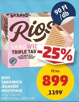 PENNY Rios Sandwich Jégkrém Multipack ajánlat