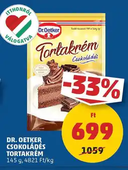 PENNY Dr. Oetker csokoládés tortakrém ajánlat