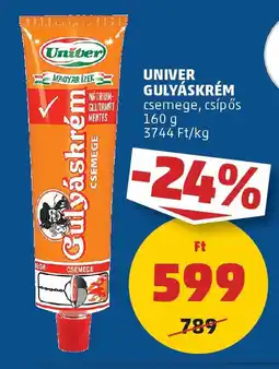 PENNY Univer Gulyáskrém ajánlat