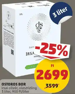 PENNY Ostoros bor ajánlat