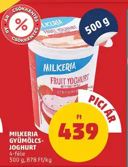 PENNY Milkeria gyümölcs-joghurt ajánlat