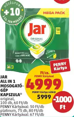PENNY Jar All in One Mosogató-gép kapszula ajánlat