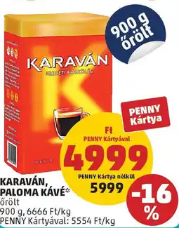 PENNY Karaván, Paloma kávé ajánlat