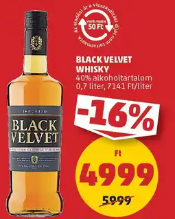 PENNY Black Velvet Whisky ajánlat