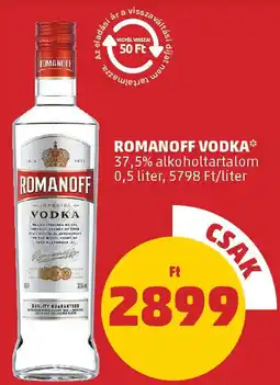 PENNY Romanoff vodka ajánlat