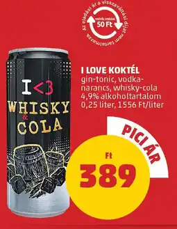 PENNY I love koktél ajánlat