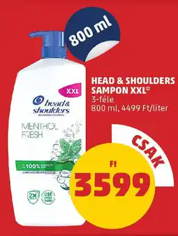 PENNY Head & Shoulders sampon XXL ajánlat