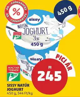 PENNY Sissy natúr joghurt ajánlat