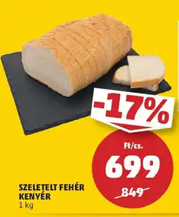 PENNY Szeletelt fehér kenyér ajánlat