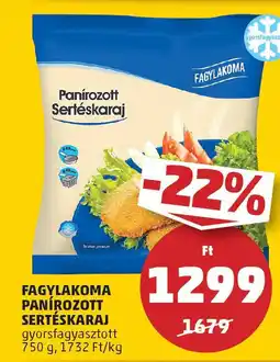 PENNY Fagylakoma panírozott sertéskaraj ajánlat