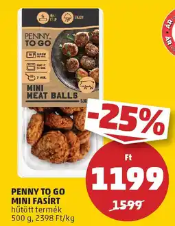 PENNY Penny To Go Mini fasírt ajánlat