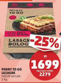 PENNY Penny To Go lasagne ajánlat