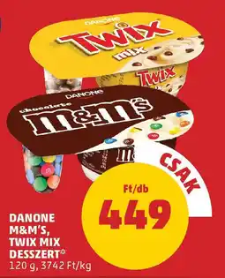 PENNY Danone M&M's, Twix Mix desszert ajánlat