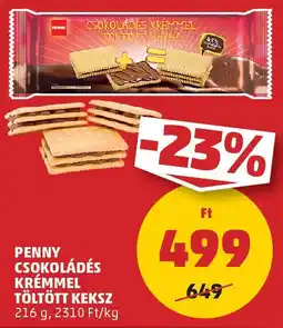 PENNY Penny csokoládés krémmel töltött keksz ajánlat
