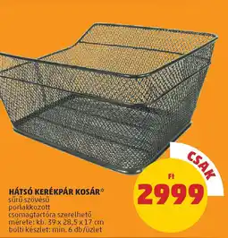 PENNY Hátsó kerékpár kosár ajánlat