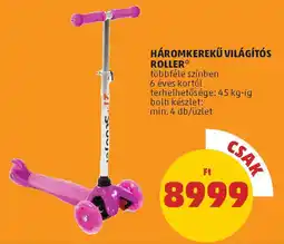 PENNY Háromkerekű világítós roller ajánlat