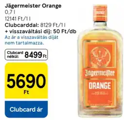 Tesco Jägermeister Orange ajánlat