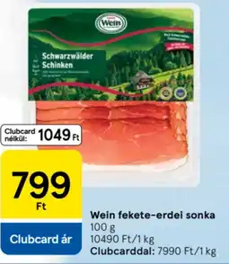 Tesco Wein fekete-erdei sonka ajánlat