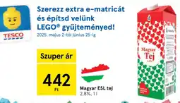 Tesco Magyar ESL tej ajánlat