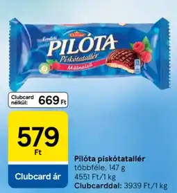 Tesco Pilóta piskótatallér ajánlat