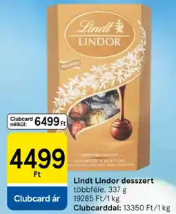 Tesco Lindt Lindor desszert ajánlat