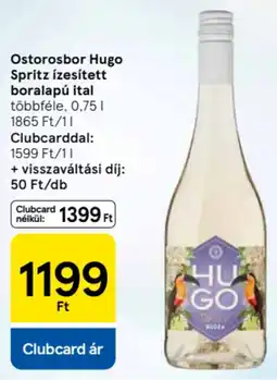 Tesco Ostorosbor Hugo Spritz ízesített boralapú ital ajánlat
