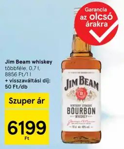 Tesco Jim Beam whiskey ajánlat